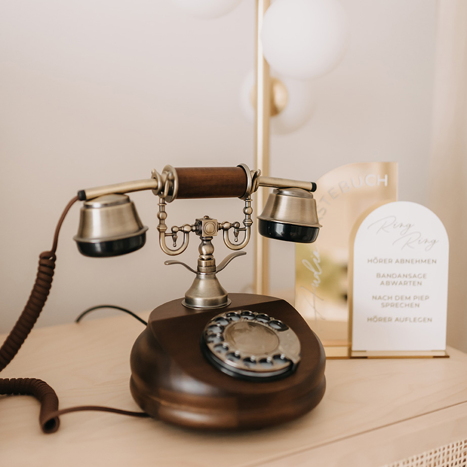 Weddyphone, Audio Telefon Gästebuch, Hochzeit, mieten
